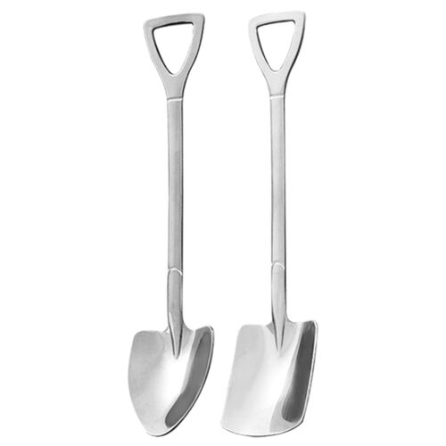 Cuillère À Bêche En Acier Inoxydable Café Dessert Pastèque Cuillère À Manger Scoops Outils