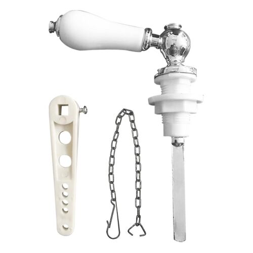 Wc Tool Lavabo Céramique Blanc Toilette Citerne Levier Chasse d'eau Style victorien