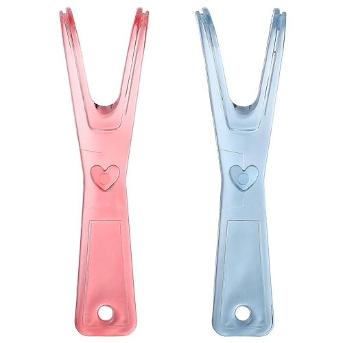 2 Pcs Flossing Réutilisable Floss Picks Built- In Spool Flat Wire Floss Replacement Rack Floss Tool
