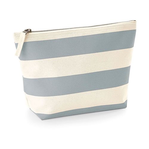 Trousse en coton - W684 - beige et gris
