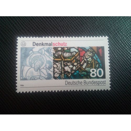 Timbre Allemagne / Rfa Yt 1123 Dommages De Pollution Du Vitrail 1986 ( 150206 )