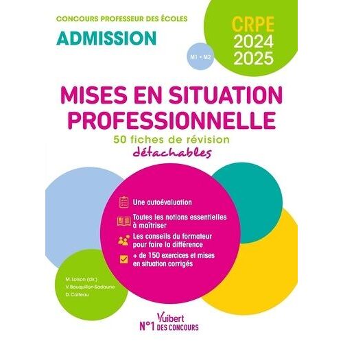 Mises En Situation Professionnelle Concours Professeur Des Écoles - 50 Fiches De Révision - Edition 2024-2025