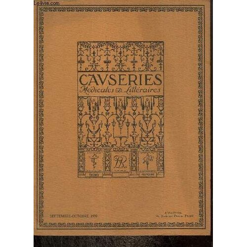 Causeries Médicales Et Littéraires, 22e Année, N°5 (Sept.-Octobre 1939) :