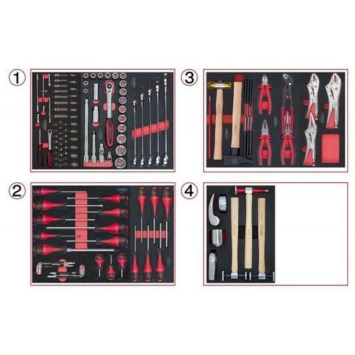 Composition d'outils pour la carrosserie, 154 pièces