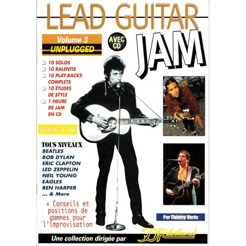 Lead Guitar Jam Vol.3 Unplugged Cd Tab