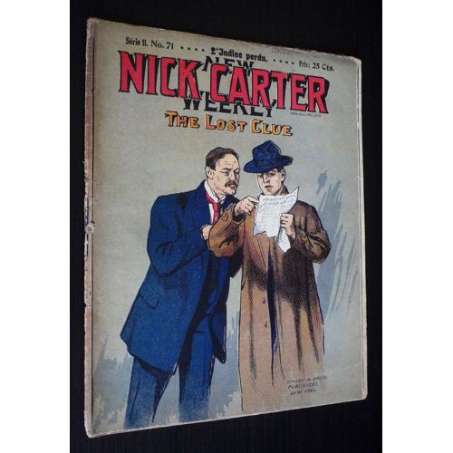 Nick Carter (Série Ii - N°71) : L'indice Perdu