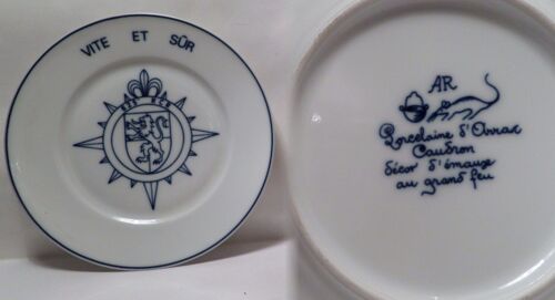 Assiette Porcelaine Du 625ème Régiment De Circulation Routière (Rcr) À Arras - 1992