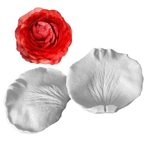 Moule À Gâteau En Silicone En Forme De Fleur, À Bonbons, À Faire Soi-Même, À Pâtisserie, À Fleurs De Rose, À Pétales De Chocolat, Outil De Décoration De Cuisine, 2 Pièces/Ensemble