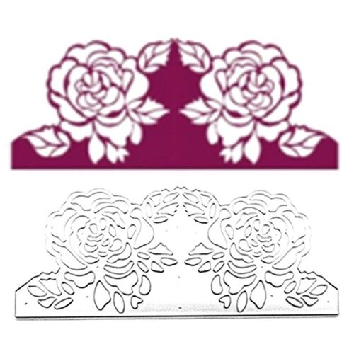 Matrices De Découpe En Métal, Pochoir De Gaufrage De Fleur De Rose, Matrices De Découpe Pour La Fabrication De Cartes, Scrapbooking, Modèle Artisanal Fait À La Main