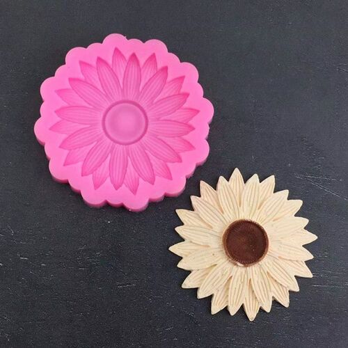 Moule En Silicone En Forme De Fleur, Fleur De Soleil, Fondant, Chocolat, Décoration De Gâteau D'anniversaire, Cuisson À Domicile, Outils De Bricolage