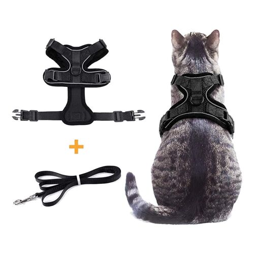 Harnais Avec Laisse Pour Chats, Gilet Réglable Pour Les Animaux De Compagnie