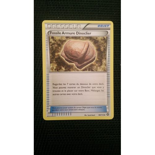 Dresseur Fossile Armure Dinoclier 98/114 Offensive Vapeur