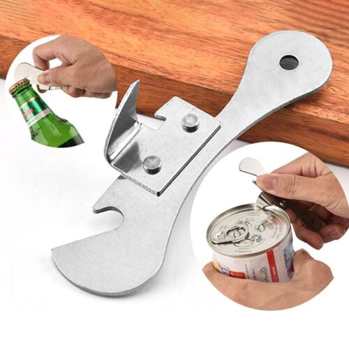 Ouvre-Boîte En Acier Inoxydable De Haute Qualité, 1 Pièce, Multifonctionnel, Bouteille De Vin, De Bière, Fer Blanc, Utile, Fournitures De Cuisine Faciles