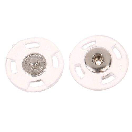 10 Paires De Boutons À Pression Ronds Transparents En Acrylique, Accessoires Pour Vêtements
