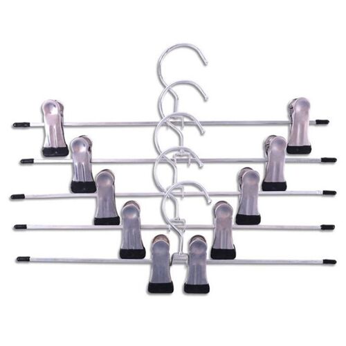 Cintres en Acier Inoxydable Antidérapants, Réglables, pour Vêtements de Bain, Surintendant, Jupe, Pantalon, vaccage T1, 10 Pièces