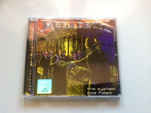 Megadeth "The System Has Failed" Cd Russian Press