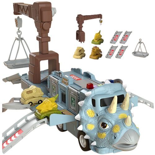 Piste De Déformation De Dinosaure, Voiture Tyrannosaure Avec Musique, Véhicule À Entraînement Inertiel, Jouets À Piles, Cadeau Pour Garçons
