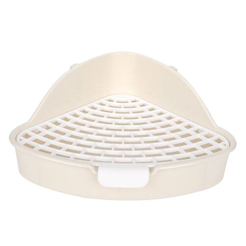 Bac À Litière D'angle En Plastique, Boîte À Litière Triangulaire, Pot Entraîneur Pour Bébé Lapin