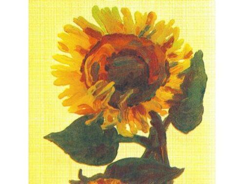 1 Lot De 10 Serviettes En Papier Fleurs Tournesol - Serviette De 33x33cm - Serviettage