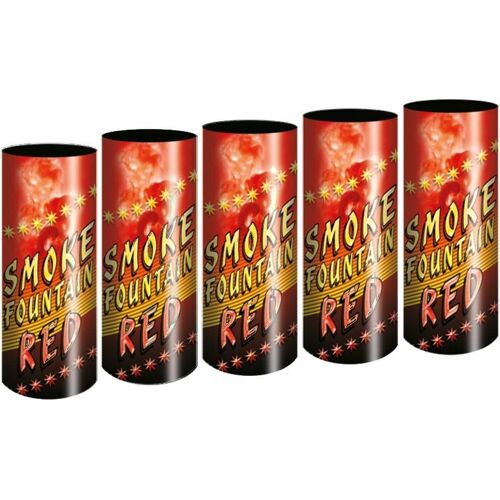 Lot De 5 Fumigènes Rouge