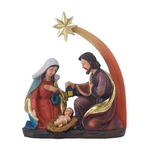 Statue de la nativité de jésus, maison, Statue de famille religieuse, Figurines catholique