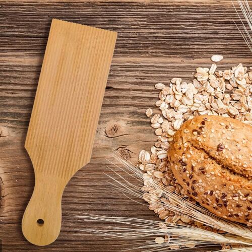 Planche À Pâtes De Poupée En Bois, Pagaie De Poupée, Longue Durée, Rainures Plus Profondes, Outil De Cuisson Utile