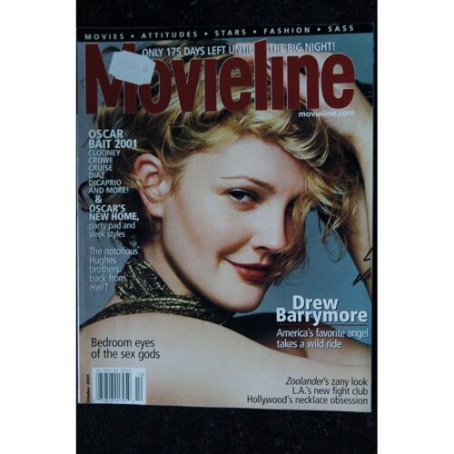 Movieline 2001 10 Drew Barrymore Cover + 6 P. - Clooney Crowe Cruise Diaz Dicaprio