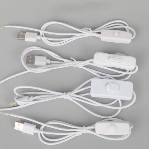 Câble USB mâle DC 5V, 501 303 304, interrupteur marche/arrêt, prise de fil, 2 broches, alimentation électrique, rallonge, cordon de variateur pour ventilateur à bande LED