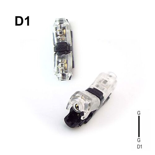 Connecteurs de fils électriques rapides de Type scotchlock D1 T1 t2 H2 T, câble à 2 broches, 3 voies sans soudure, bornier à sertir Compact q1