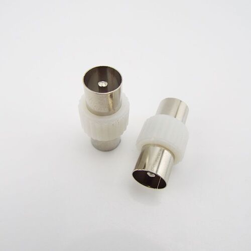 Adaptateur de prise mâle femelle vers adaptateur coaxial RF TV Type F, convertisseur de Terminal vidéo pour vidéosurveillance aérienne