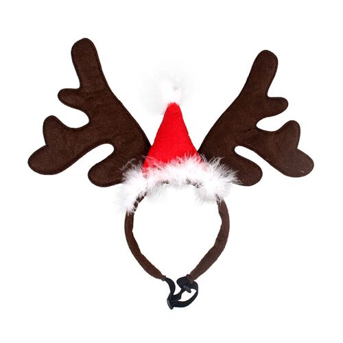 Bandeau De Noël En Corne De Cerf Pour Animaux De Compagnie, Accessoires De Festival, Costume Pour Chien, Chiot, Chat, Cosplay, Produit De Fête, Chiot