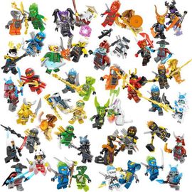 48 pièces Ninja Empereur Ice Lloyd Kai Cole Jay Nya vs Pythor Snake Skalidor Set Leader Blizzard Samurai Block Mini figurines Kid Toys