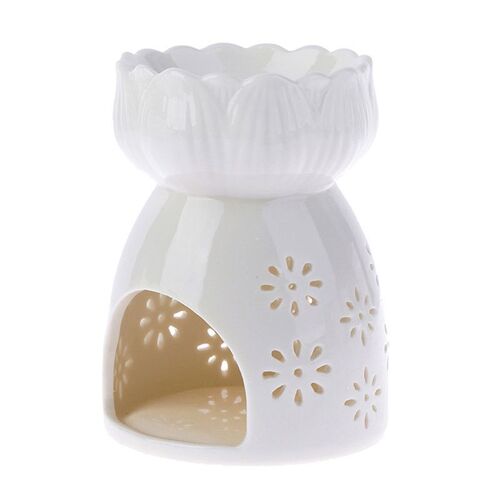 Lampe à Huiles Essentielles en Céramique, Brûleur d'Arôme, Bougie d'Aromathérapie, Porte-sexuellement