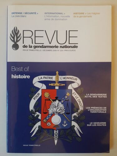 Best Of Histoire De La Gendarmerie - Revue De La Gendarmerie Nationale N°229 