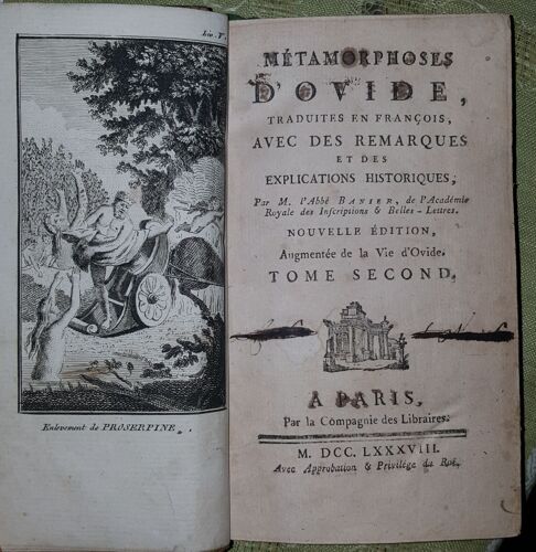 Métamorphoses D'ovide - 1788 Tome 2