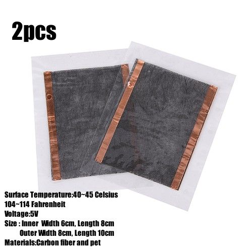 Coussin chauffant pour vêtements USB, température réglable à 3 vitesses, 5 en 1, feuille chauffante électrique, coussin chauffant pour veste en émail
