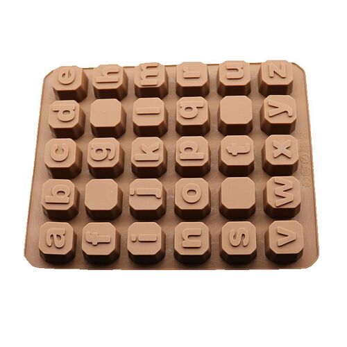 Moule À Chocolat En Silicone, Décoration Alphanumérique 3d De Qualité Alimentaire, Cuisson De Gâteaux, Outil De Formation De Biscuits