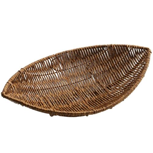 Panier de rangement tissé de cuisine, organisateur de collations de bureau, boîte de rangement de fruits faits à la main, plateau à Dessert à pain