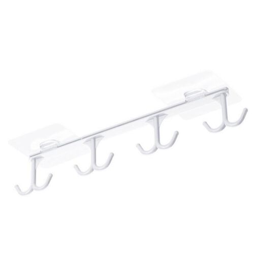 Porte-serviettes en plastique, support de rangement de cuisine, porte-ustensiles, organisateur de garde-robes, crochets sous l'armoire, facile à installer