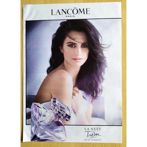 Publicité Papier - Parfum "Trésor La Nuit" De Lancôme De 2019, Penelope Cruz Égérie