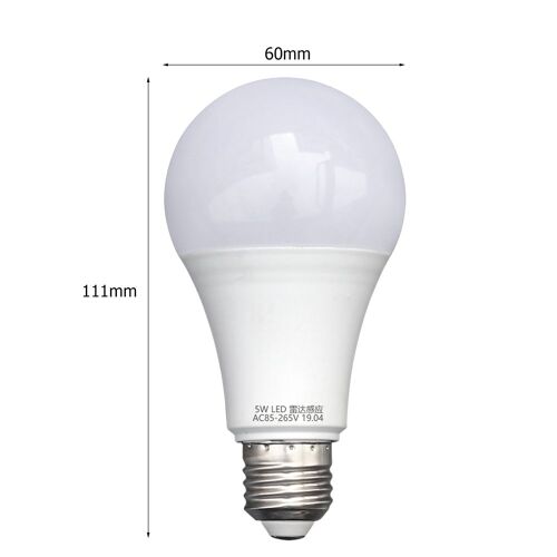 Ampoule Led Radar, 5/7/9/12w, E27, 180-240v, Capteur De Mouvement Pir, Lampe Pour Maison, Escaliers, Chemin, Couloir