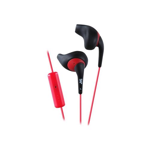 JVC HA-ENR15 Gumy Sport noir et rouge - Écouteurs intra-auriculaires avec micro et télécommande - jack 3,5mm