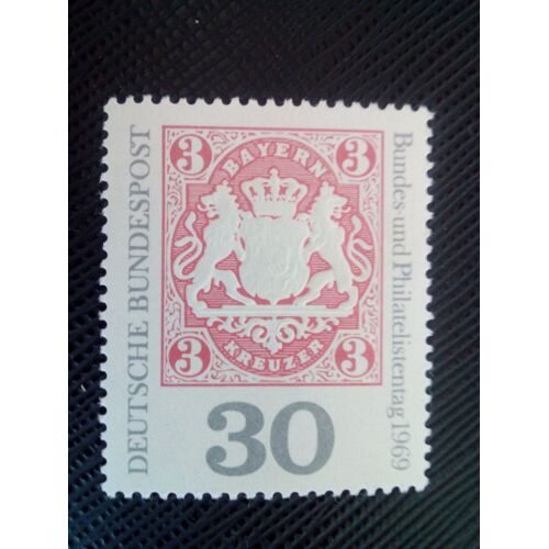 Timbre Allemagne / Rfa Yt 466 Timbre Bavarois 3kr 1969 (130206)