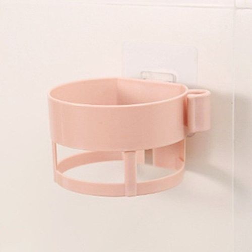 Support mural en forme de spirale pour sèche-cheveux, en acier inoxydable, sans perçage, pour la salle de bain, décoration, maison