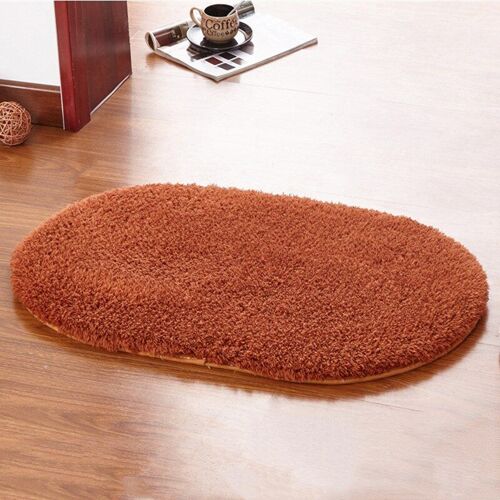 Tapis De Salle De Bain Antidérapant En Mousse À Mémoire De Forme, Tapis De Bain Ellipse Absorbant L'eau Douce, Tapis De Sol Pour Toilettes, Paillasson Épais