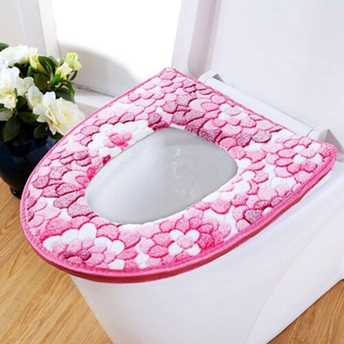 Housse De Siège De Toilette En Peluche, Doux, Épais Et Chaud, Tapis De Fermeture Pour Salle De Bain, Décoration De La Maison, Avec Fermeture Éclair, Imperméable
