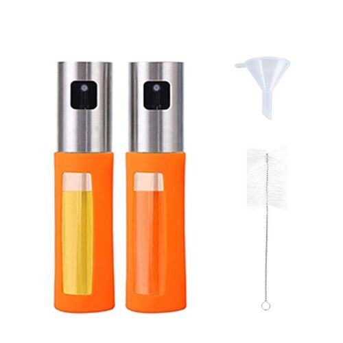 Pulvérisateur d'huile d'olive pour la cuisine, pulvérisateur d'huile d'olive de cuisine, pour friteuse à Air, salade, barbecue, cuisson, rôtissage, grillades, Pack de 2