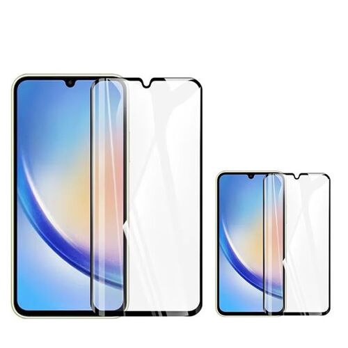 Kit 2 Verre Trempé À Coque Complète Premium Phonecare Pour Xiaomi Redmi A4 - Transparent/Noir
