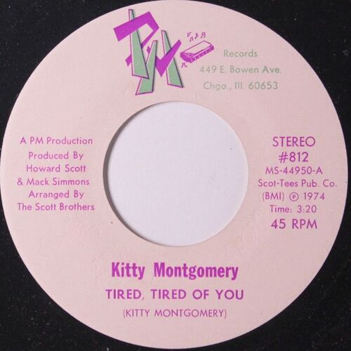 Kitty Montgomery "Tired, Tired Of You/Bring Love"