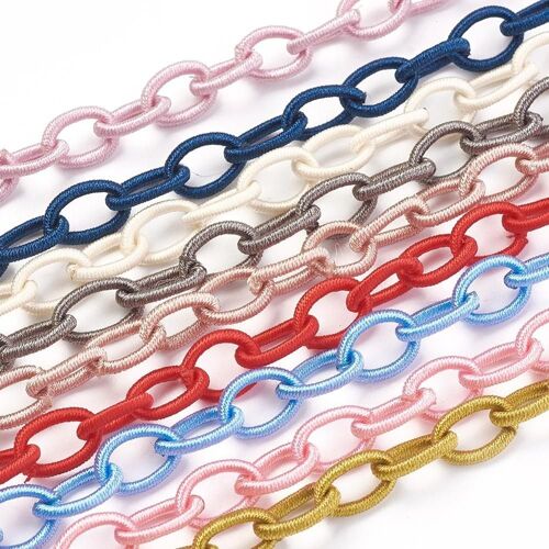 Chaîne En Nylon Tressée, 20 Brins, Pour La Fabrication De Bijoux, 10X8X7Mm, 33.5 Pouces 9109-May14A31509